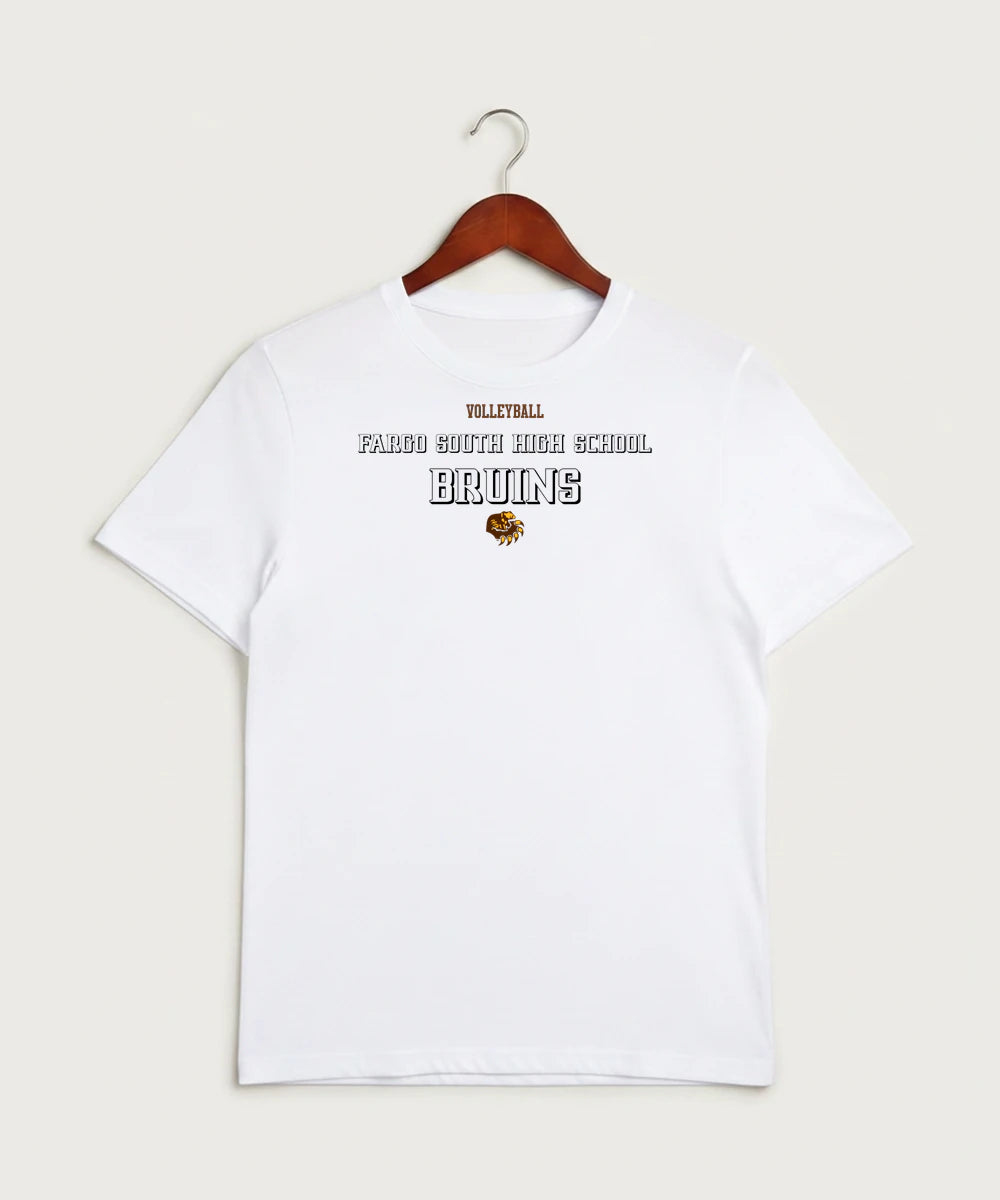 Fargo South High School Volleyball (Girls) - White Sport-Tek PosiCharge Competitor Tee. ST350