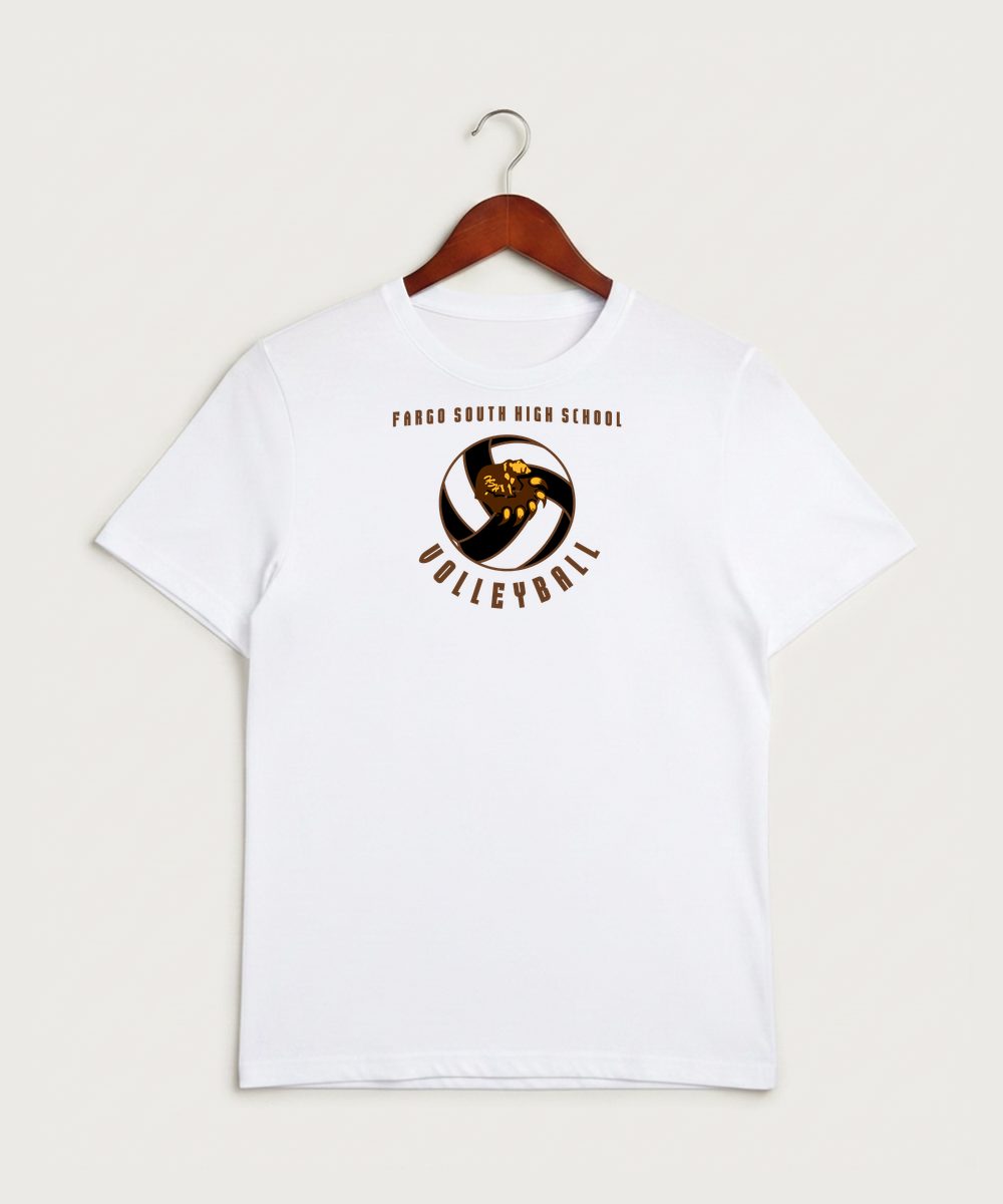 Fargo South High School Volleyball (Girls) - White Sport-Tek PosiCharge Competitor Tee. ST350