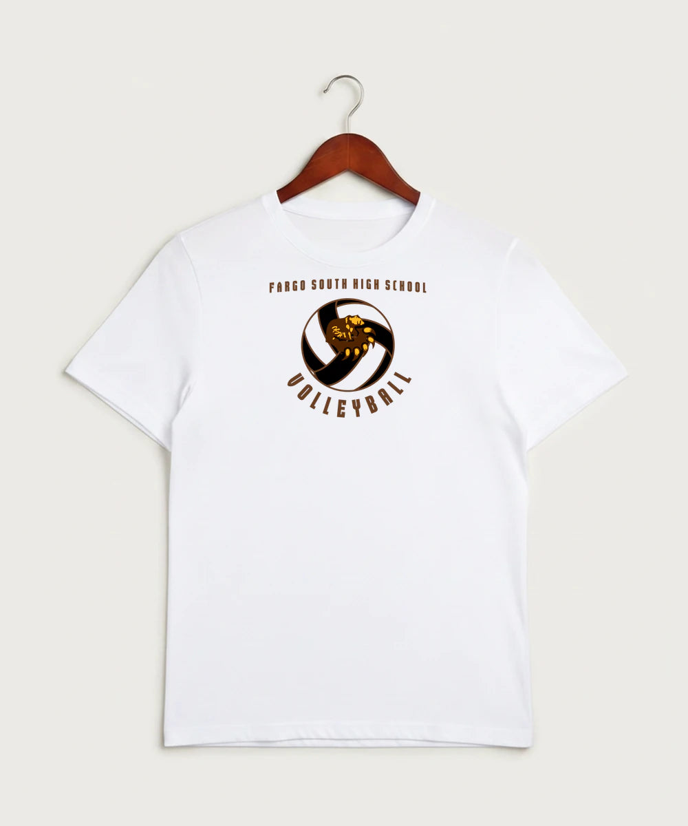 Fargo South High School Volleyball (Girls) - White Sport-Tek PosiCharge Competitor Tee. ST350