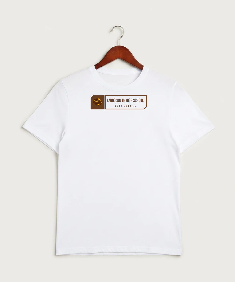 Fargo South High School Volleyball (Girls) - White Sport-Tek PosiCharge Competitor Tee. ST350
