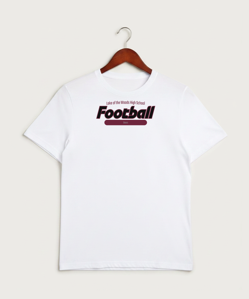 Lake of the Woods High School Football (Boys) - White Sport-Tek PosiCharge Competitor Tee. ST350