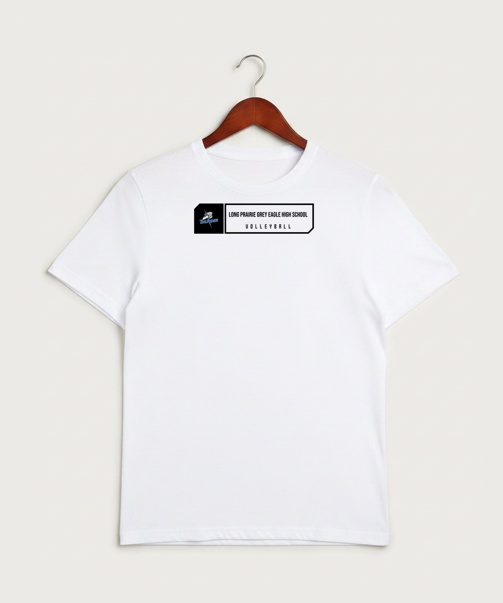 Long Prairie Grey Eagle High School Volleyball (Girls) - White Sport-Tek PosiCharge Competitor Tee. ST350