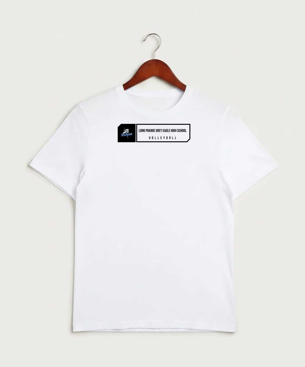 Long Prairie Grey Eagle High School Volleyball (Girls) - White Sport-Tek PosiCharge Competitor Tee. ST350