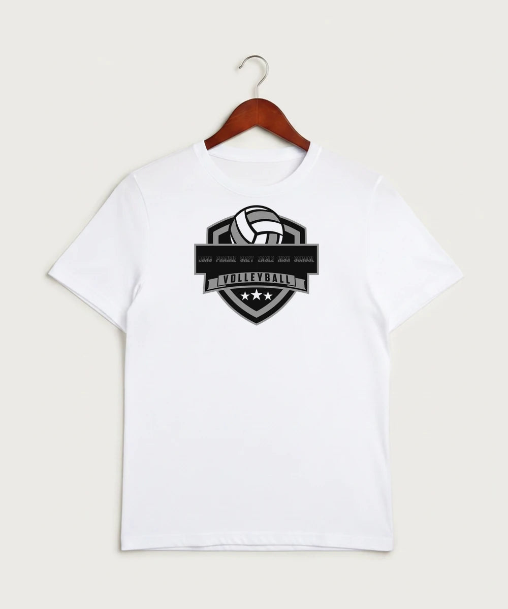 Long Prairie Grey Eagle High School Volleyball (Girls) - White Sport-Tek PosiCharge Competitor Tee. ST350