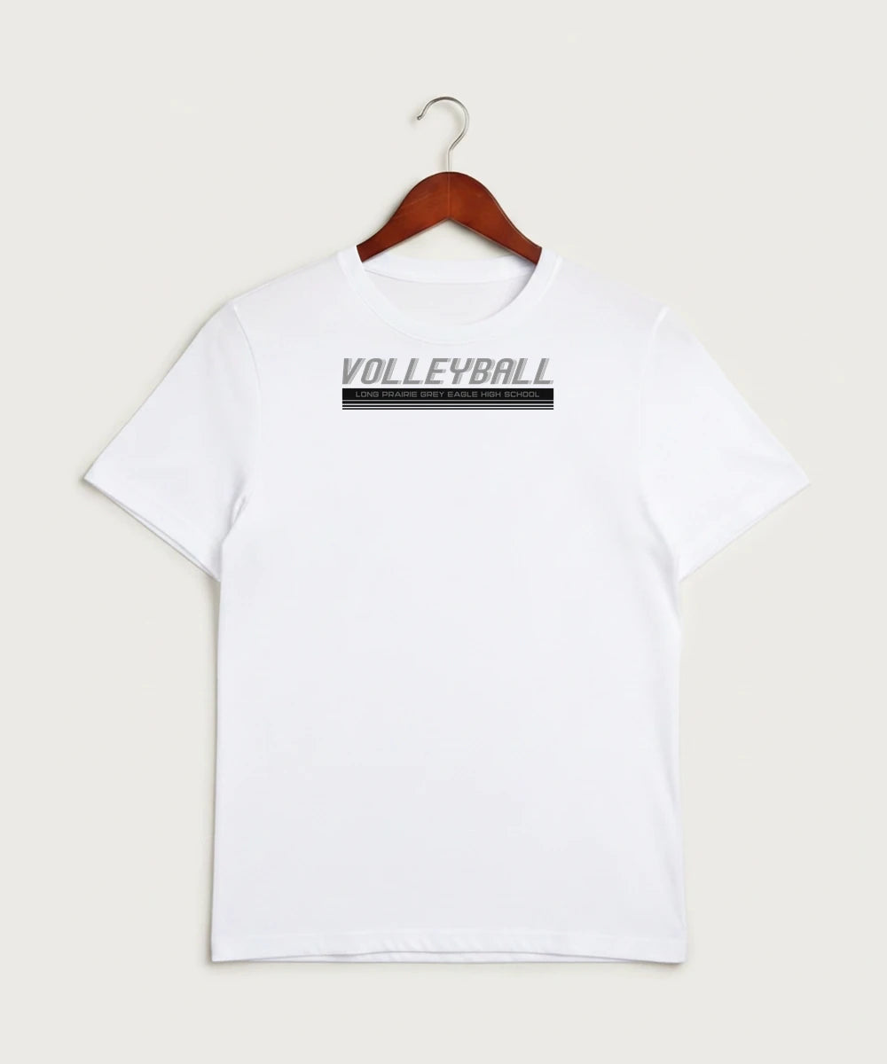 Long Prairie Grey Eagle High School Volleyball (Girls) - White Sport-Tek PosiCharge Competitor Tee. ST350