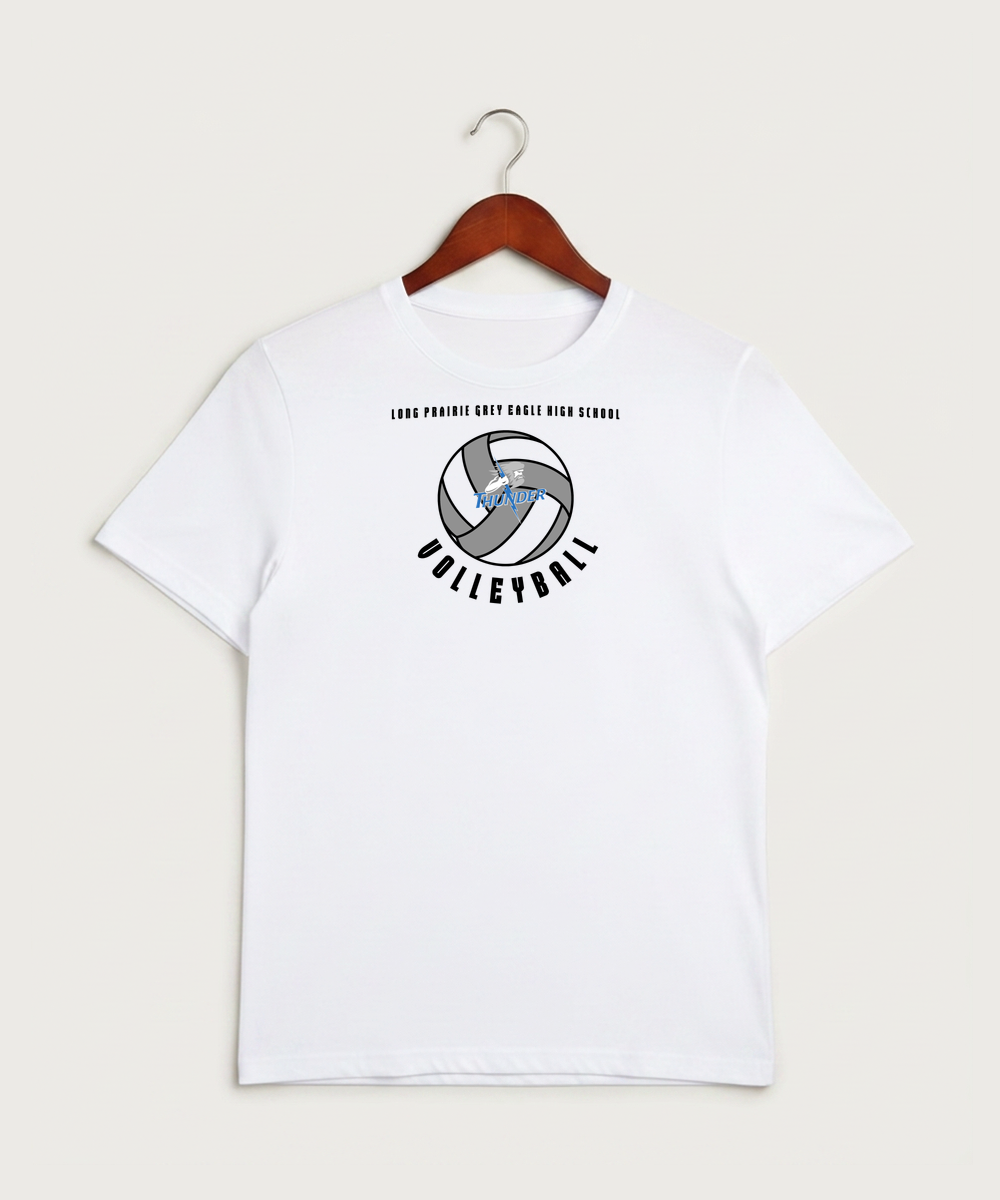 Long Prairie Grey Eagle High School Volleyball (Girls) - White Sport-Tek PosiCharge Competitor Tee. ST350