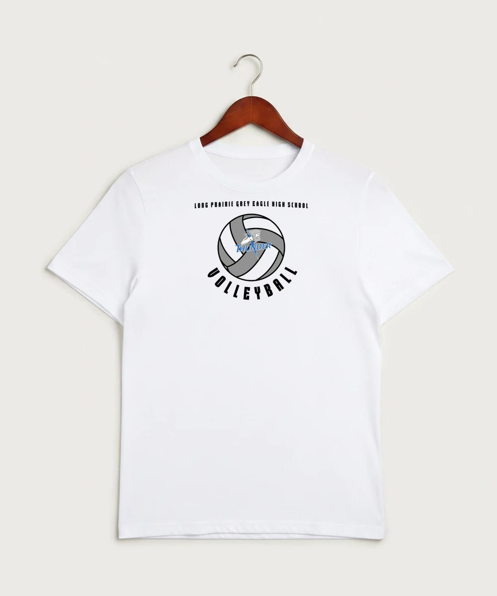 Long Prairie Grey Eagle High School Volleyball (Girls) - White Sport-Tek PosiCharge Competitor Tee. ST350