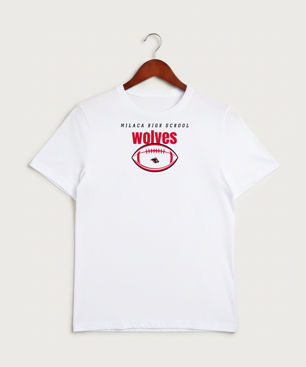 Milaca High School Football (Boys) - White Sport-Tek PosiCharge Competitor Tee. ST350