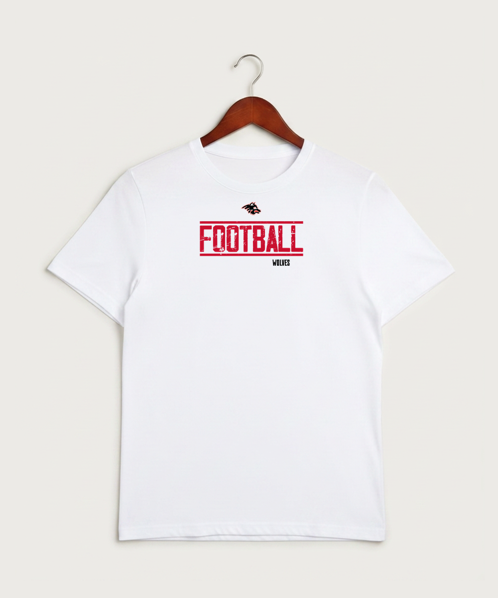 Milaca High School Football (Boys) - White Sport-Tek PosiCharge Competitor Tee. ST350