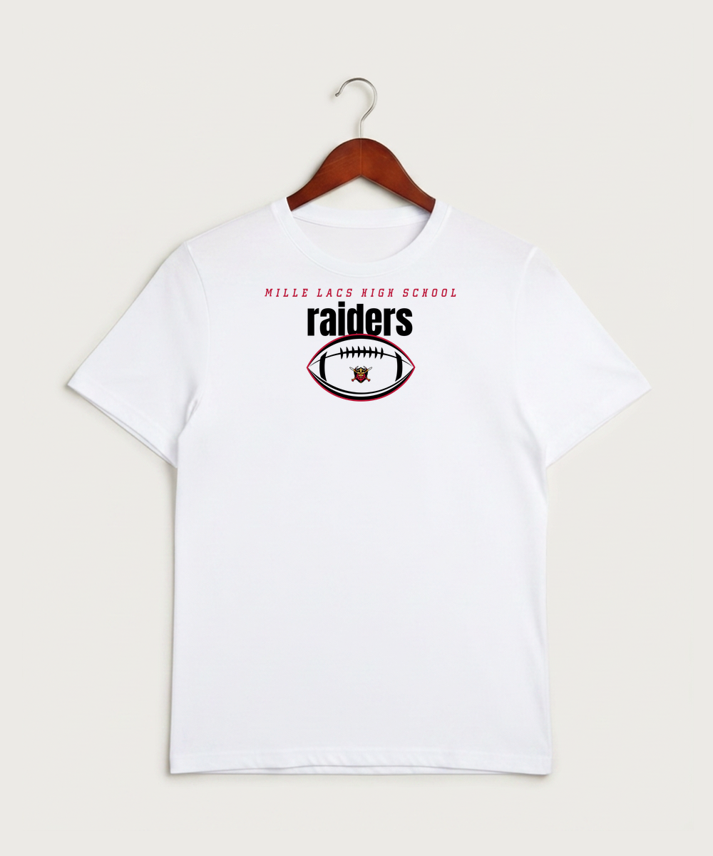 Mille Lacs High School Football (Boys) - White Sport-Tek PosiCharge Competitor Tee. ST350