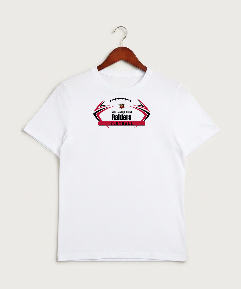 Mille Lacs High School Football (Boys) - White Sport-Tek PosiCharge Competitor Tee. ST350