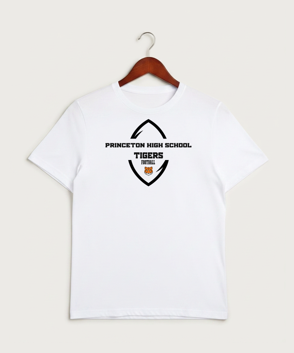 Princeton High School Football (Boys) - White Sport-Tek PosiCharge Competitor Tee. ST350