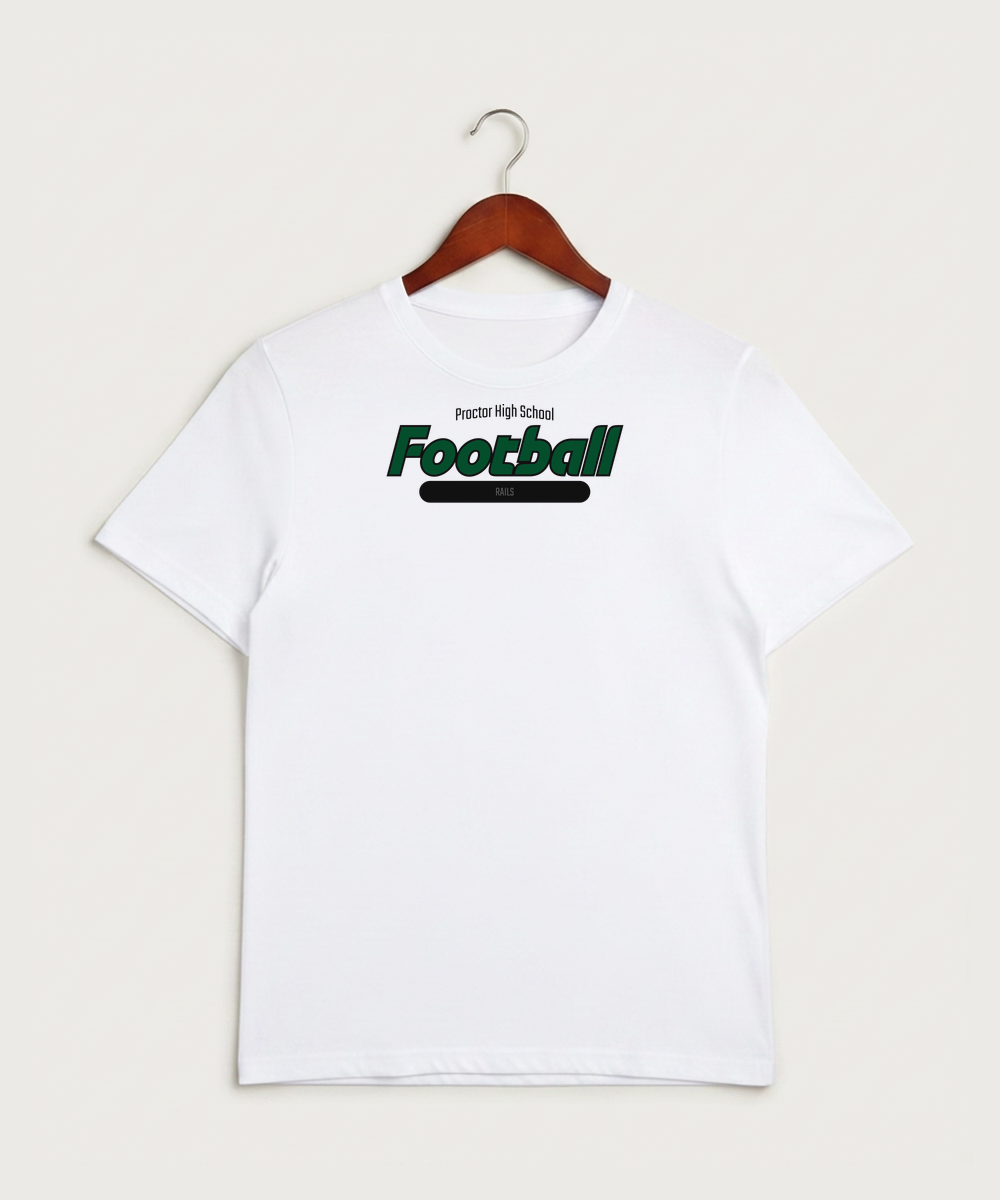 Proctor High School Football (Boys) - White Sport-Tek PosiCharge Competitor Tee. ST350