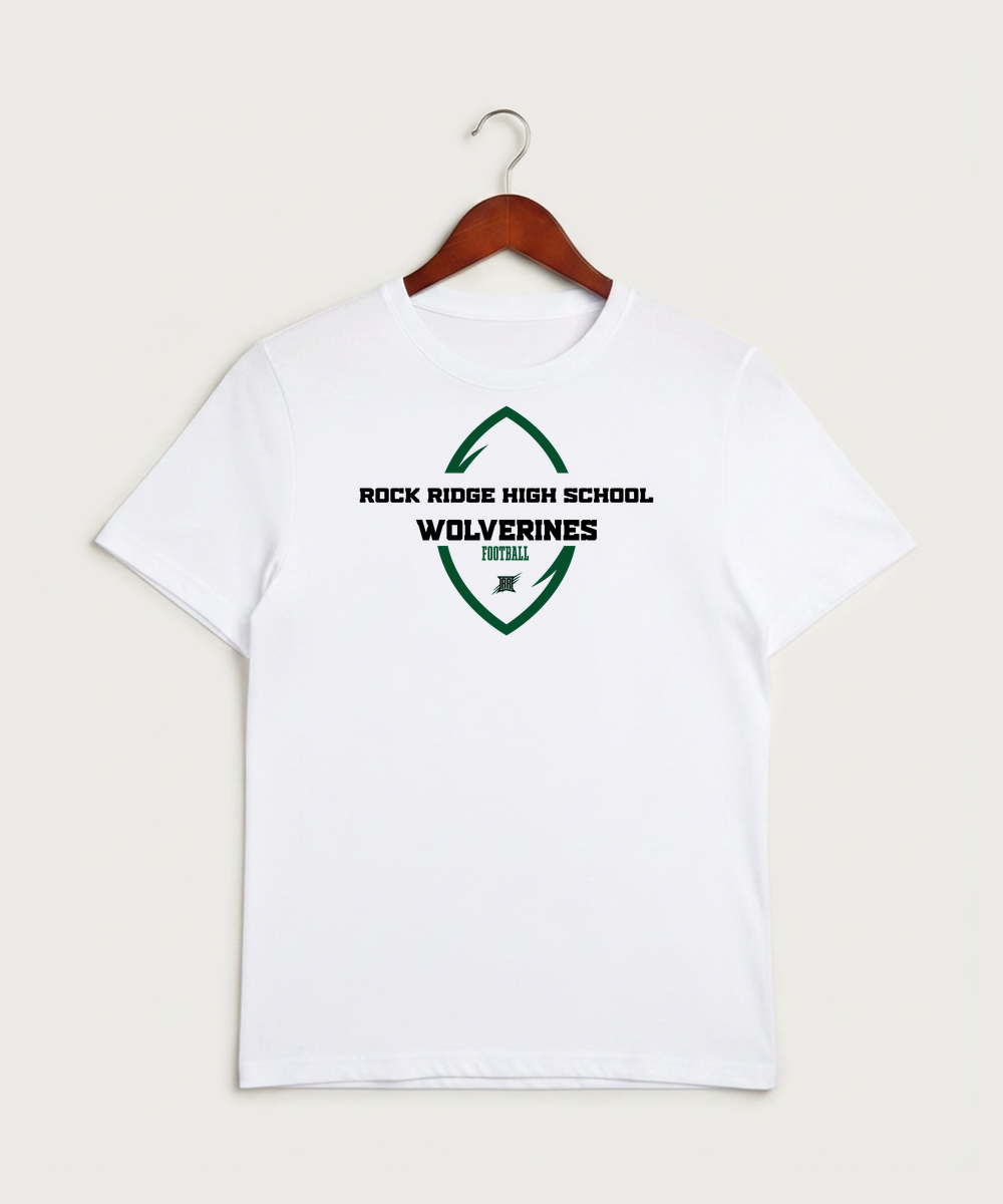 Rock Ridge High School Football (Boys) - White Sport-Tek PosiCharge Competitor Tee. ST350