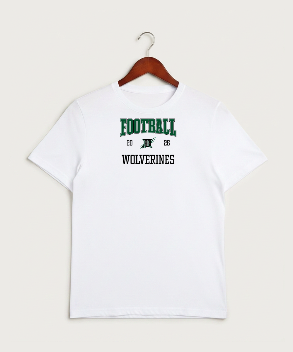 Rock Ridge High School Football (Boys) - White Sport-Tek PosiCharge Competitor Tee. ST350
