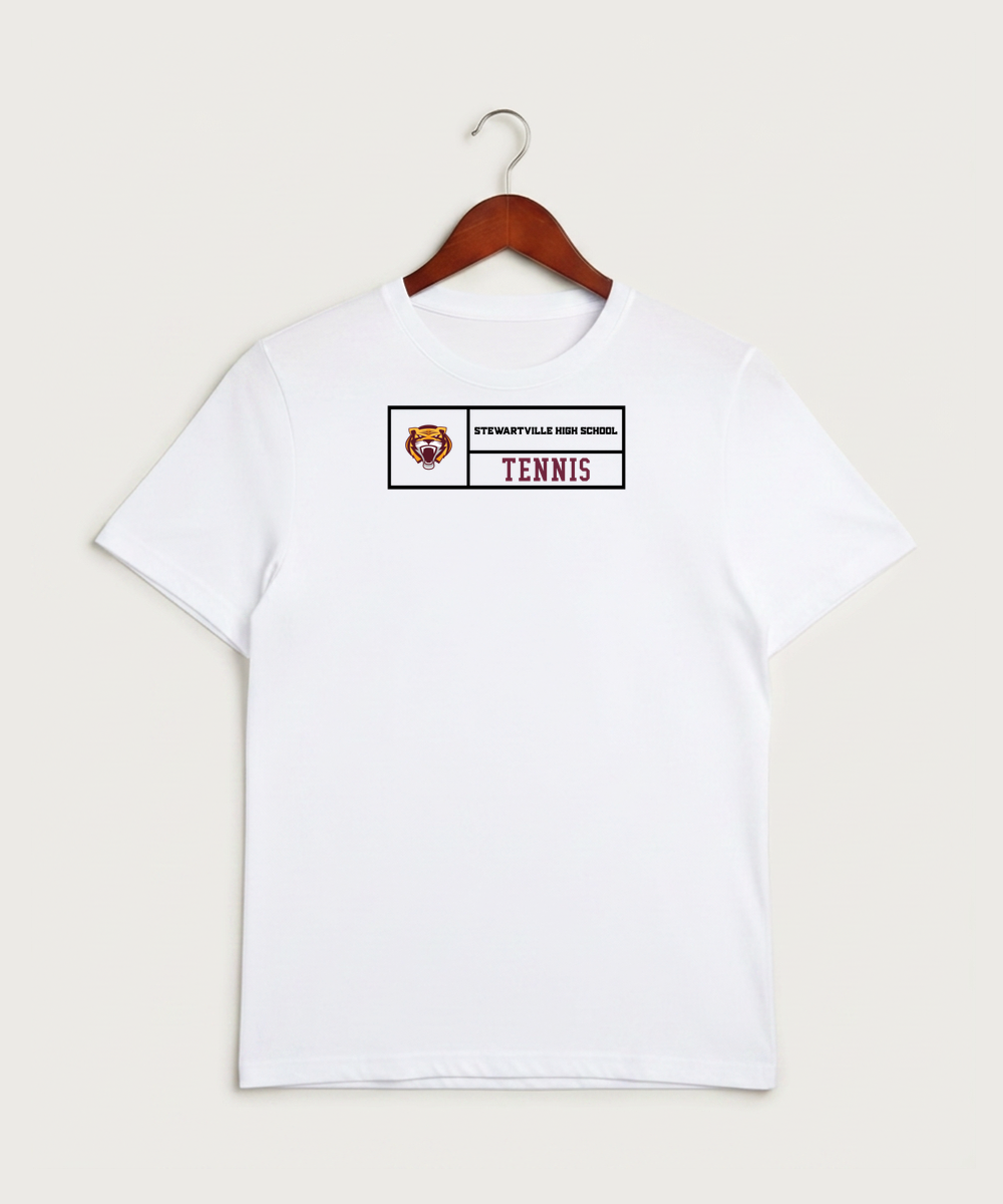Stewartville High School Tennis (Coed) - White Sport-Tek PosiCharge Competitor Tee. ST350