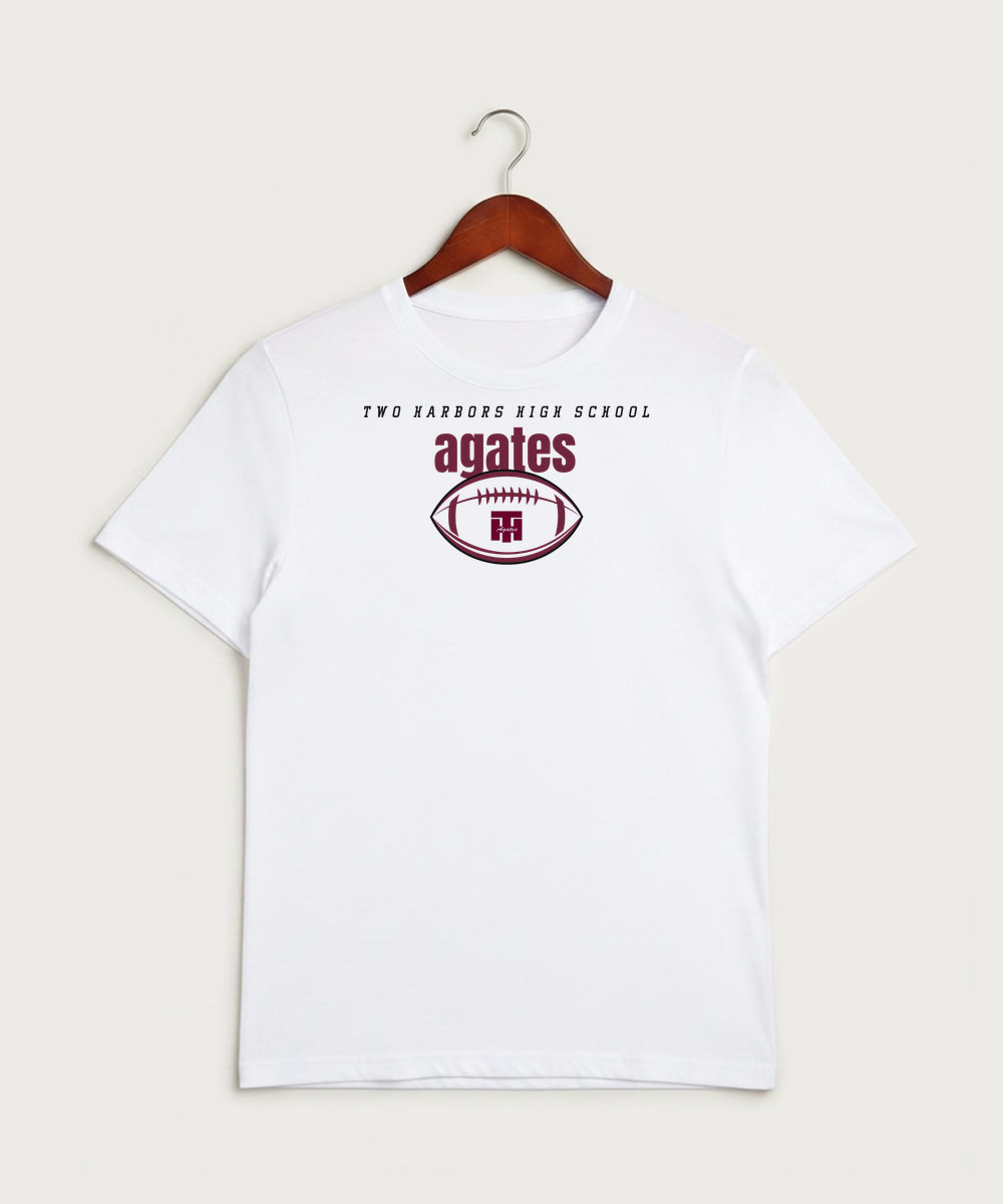 Two Harbors High School Football (Boys) - White Sport-Tek PosiCharge Competitor Tee. ST350