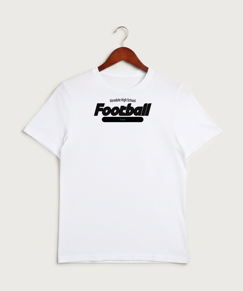 Verndale High School Football (Boys) - White Sport-Tek PosiCharge Competitor Tee. ST350