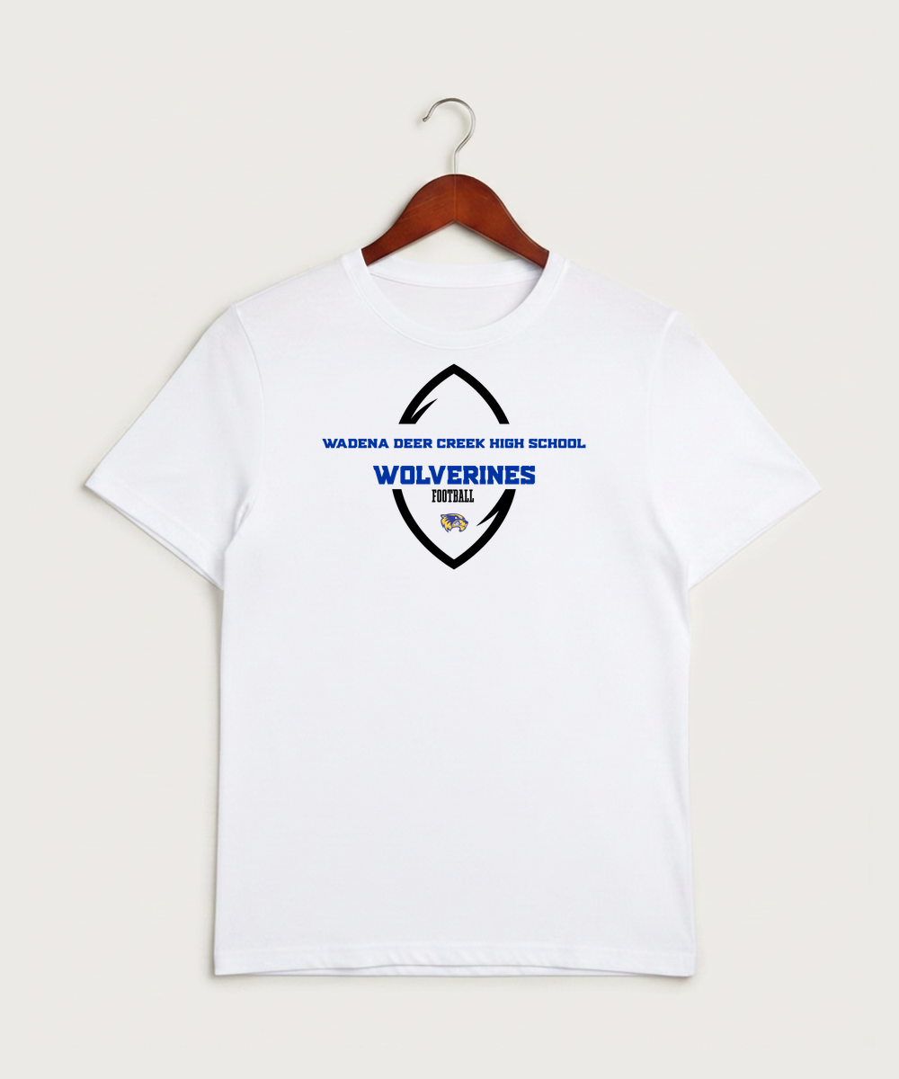 Wadena Deer Creek High School Football (Boys) - White Sport-Tek PosiCharge Competitor Tee. ST350