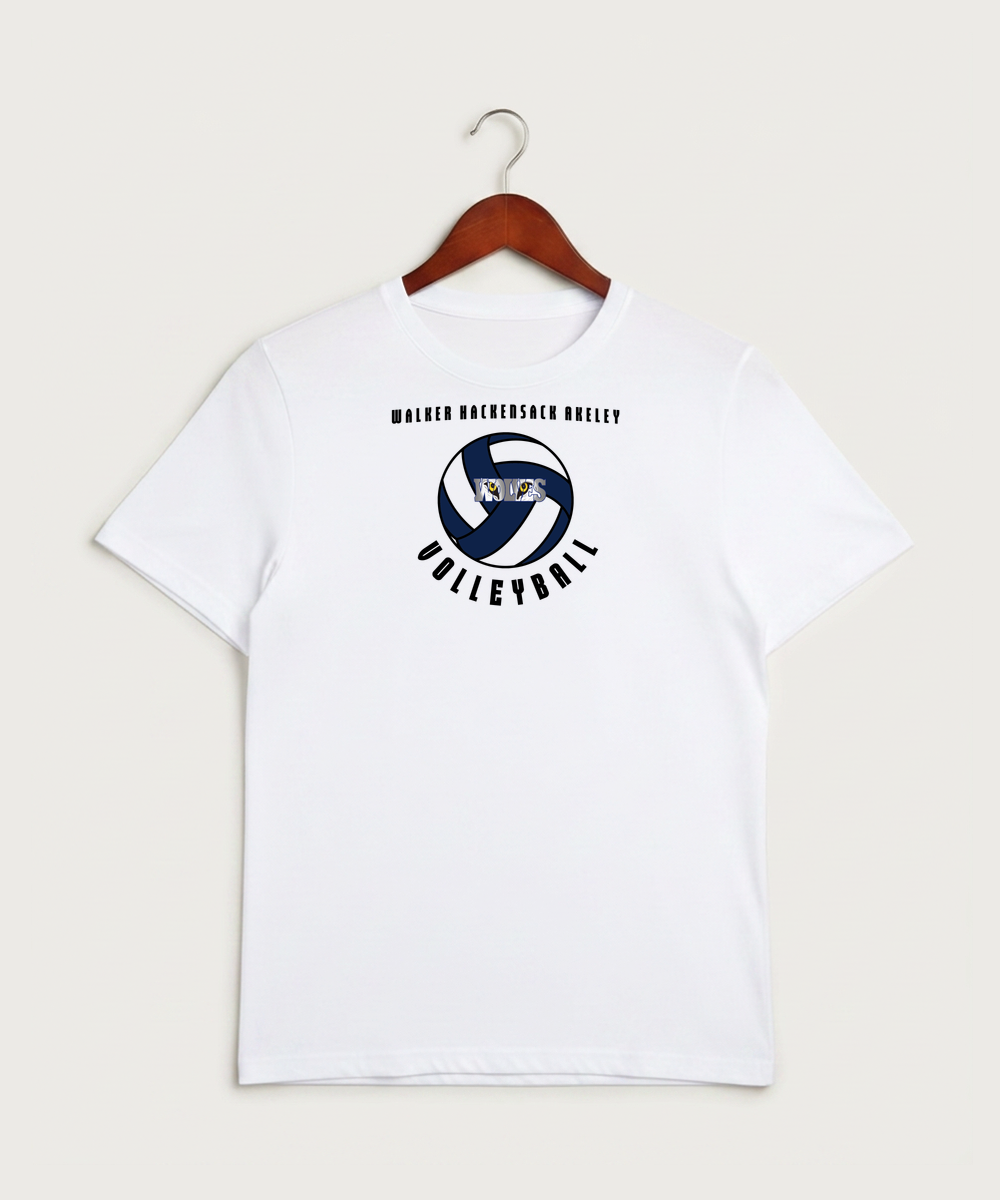 Walker Hackensack Akeley Volleyball (Girls) - White Sport-Tek PosiCharge Competitor Tee. ST350