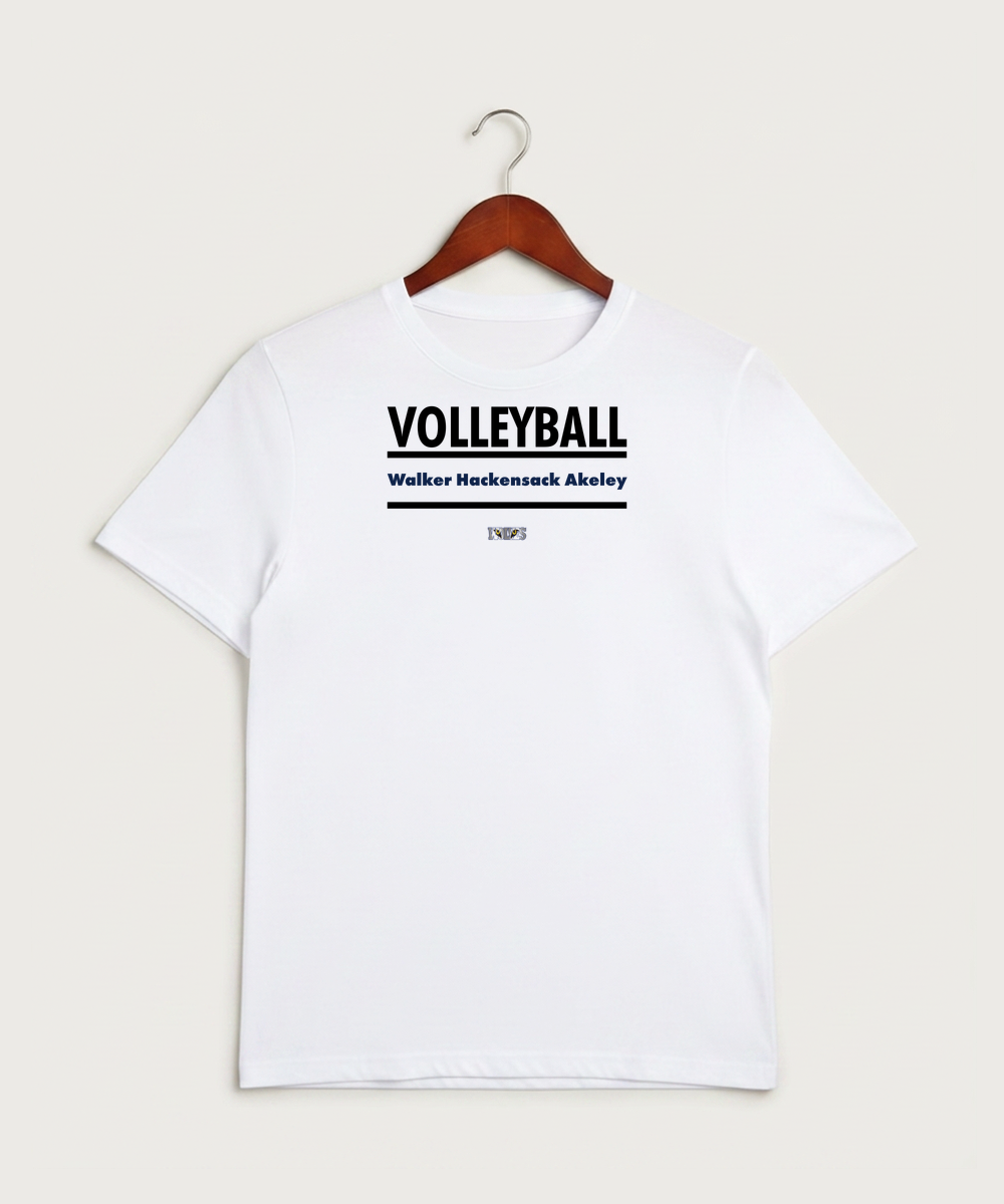 Walker Hackensack Akeley Volleyball (Girls) - White Sport-Tek PosiCharge Competitor Tee. ST350