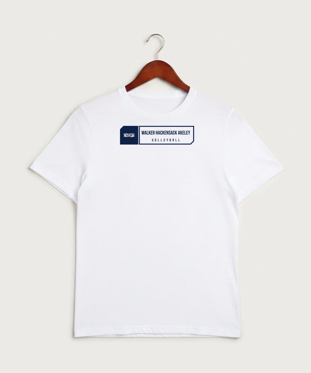 Walker Hackensack Akeley Volleyball (Girls) - White Sport-Tek PosiCharge Competitor Tee. ST350