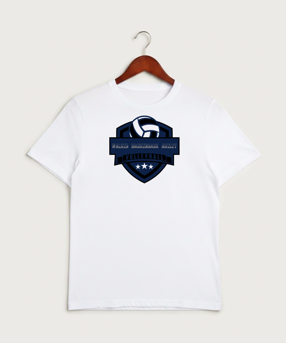 Walker Hackensack Akeley Volleyball (Girls) - White Sport-Tek PosiCharge Competitor Tee. ST350