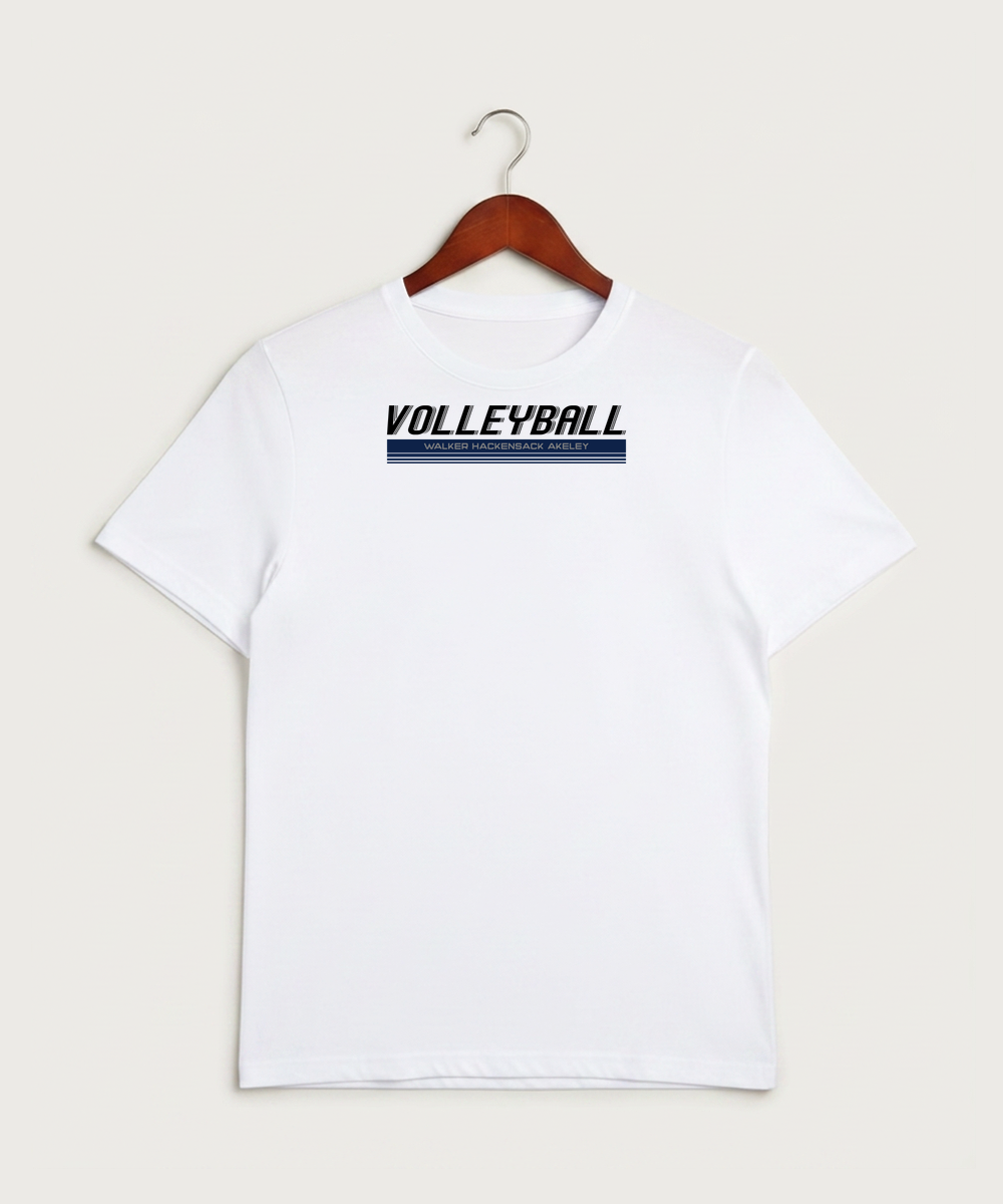 Walker Hackensack Akeley Volleyball (Girls) - White Sport-Tek PosiCharge Competitor Tee. ST350