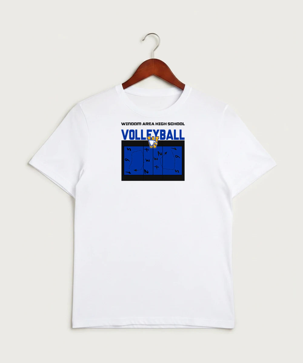 Windom Area High School Volleyball (Girls) - White Sport-Tek PosiCharge Competitor Tee. ST350