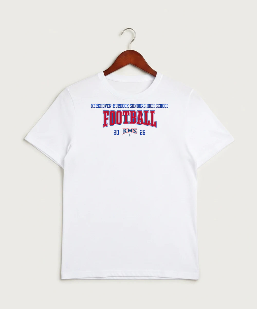 Kerkhoven-Murdock-Sunburg High School Football (Boys) - White Sport-Tek PosiCharge Competitor Tee. ST350