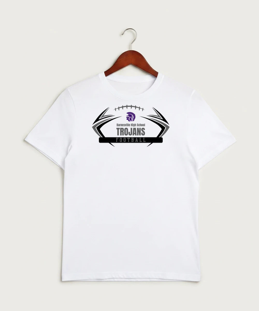 Barnesville High School Football (Boys) - White Sport-Tek PosiCharge Competitor Tee. ST350