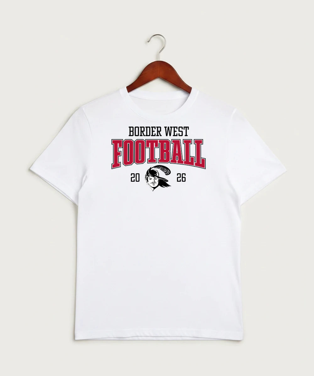 Border West Football (Boys) - White Sport-Tek PosiCharge Competitor Tee. ST350