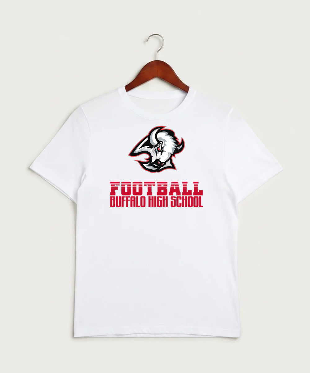 Buffalo High School Football (Boys) - White Sport-Tek PosiCharge Competitor Tee. ST350