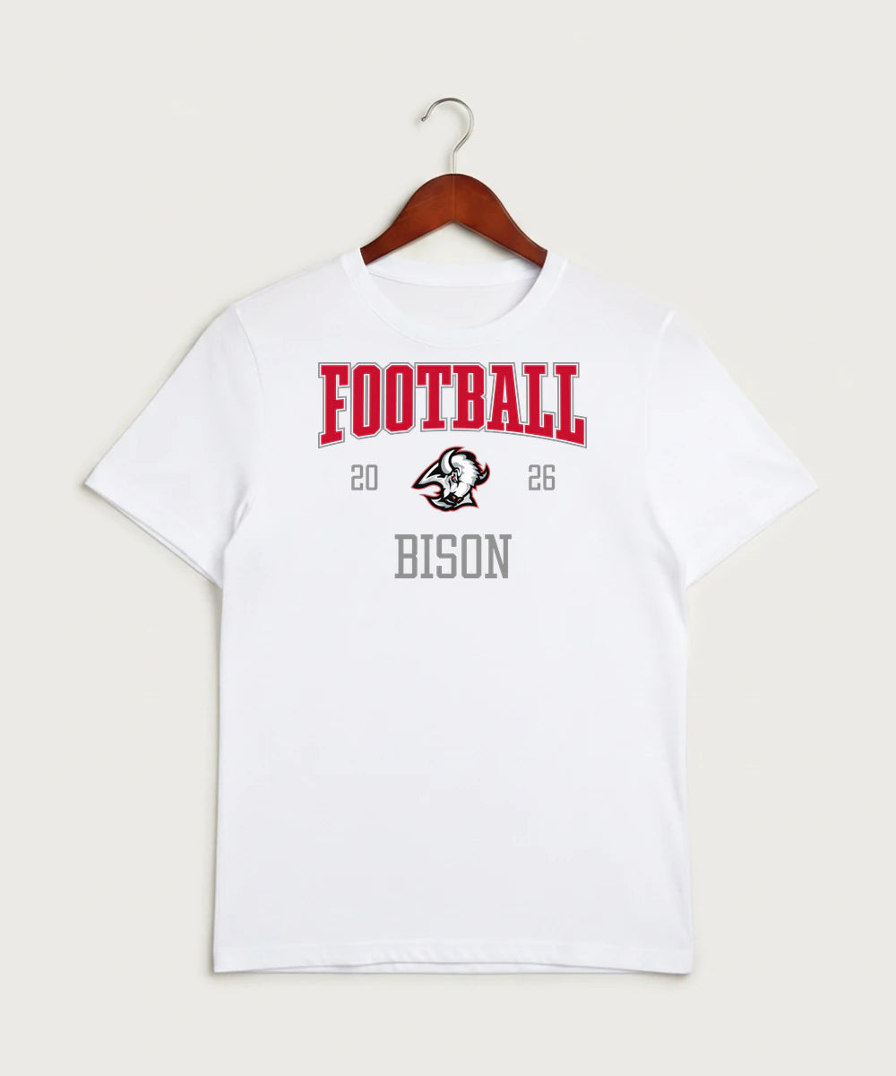 Buffalo High School Football (Boys) - White Sport-Tek PosiCharge Competitor Tee. ST350