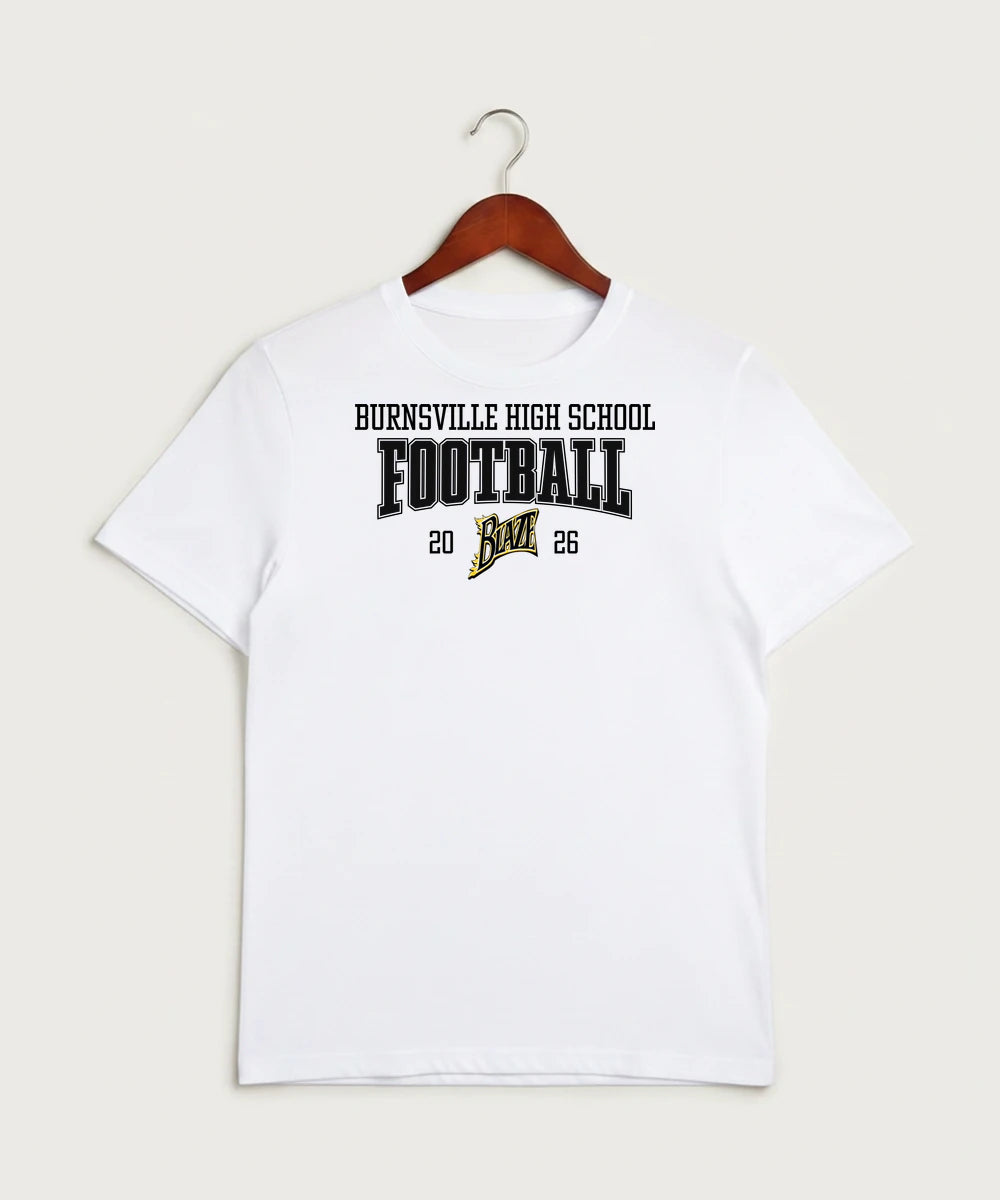 Burnsville High School Football (Boys) - White Sport-Tek PosiCharge Competitor Tee. ST350
