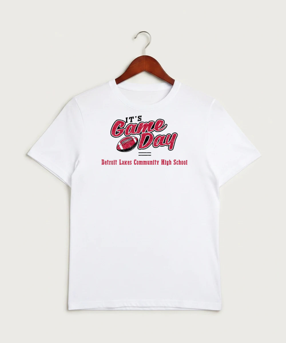 Detroit Lakes Community High School Football (Boys) - White Sport-Tek PosiCharge Competitor Tee. ST350