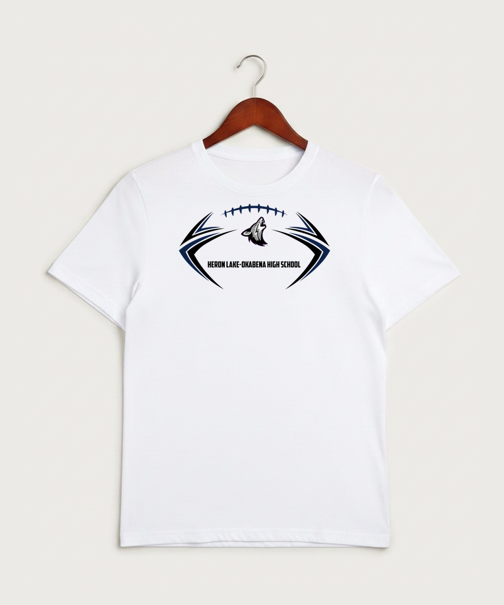 Heron Lake-Okabena High School Football (Boys) - White Sport-Tek PosiCharge Competitor Tee. ST350