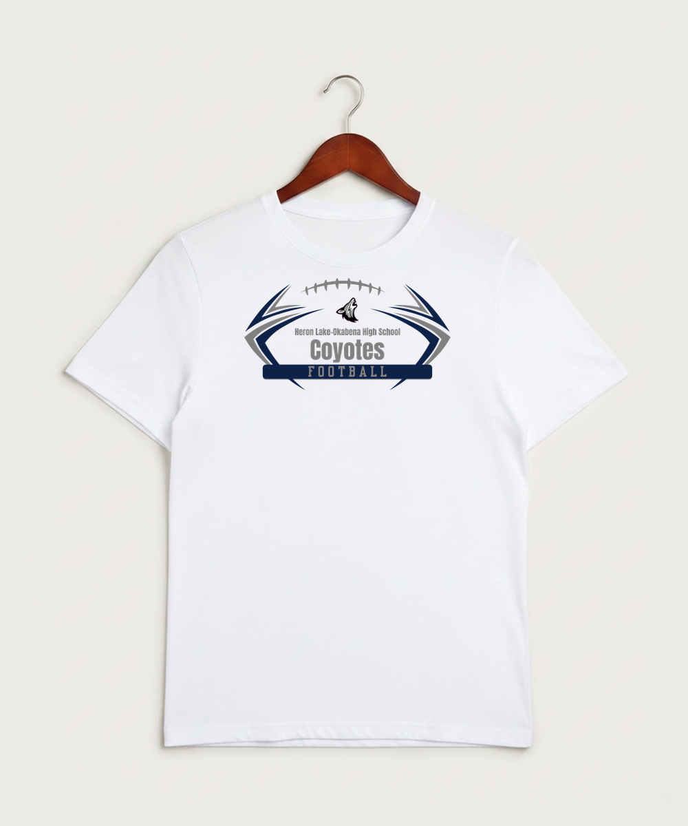 Heron Lake-Okabena High School Football (Boys) - White Sport-Tek PosiCharge Competitor Tee. ST350