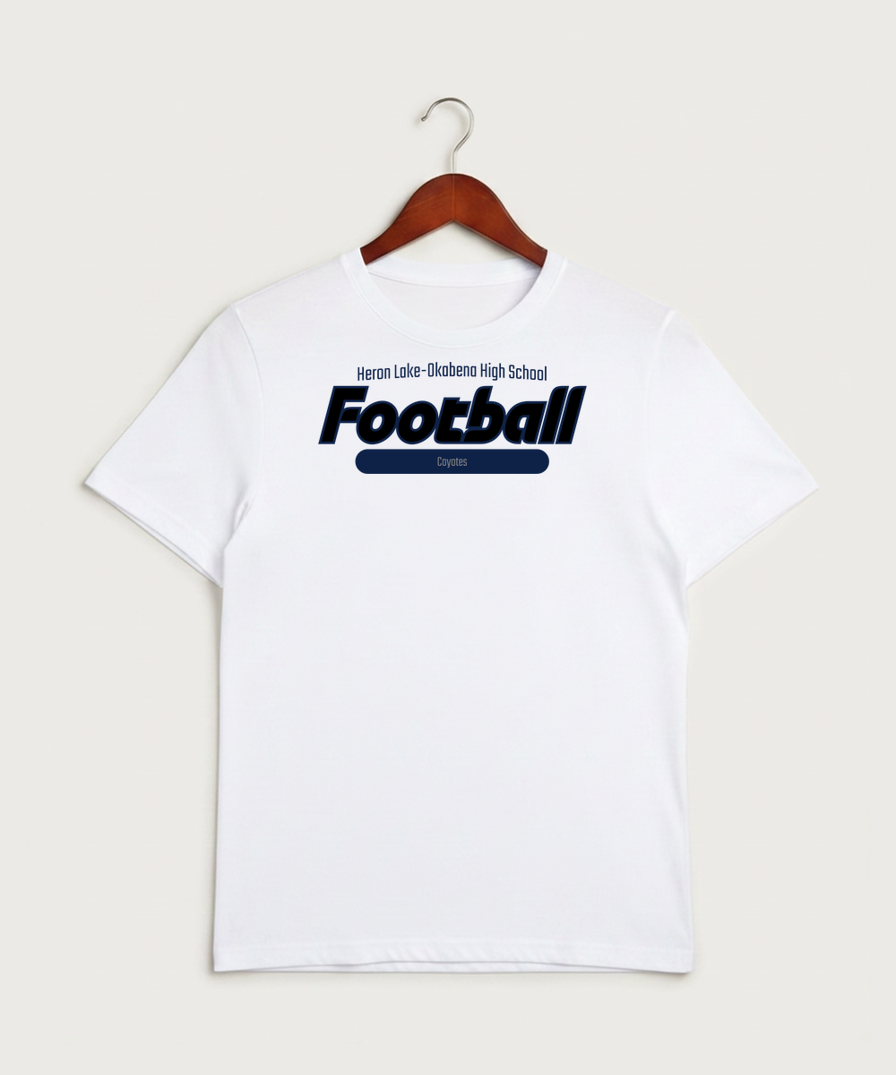 Heron Lake-Okabena High School Football (Boys) - White Sport-Tek PosiCharge Competitor Tee. ST350