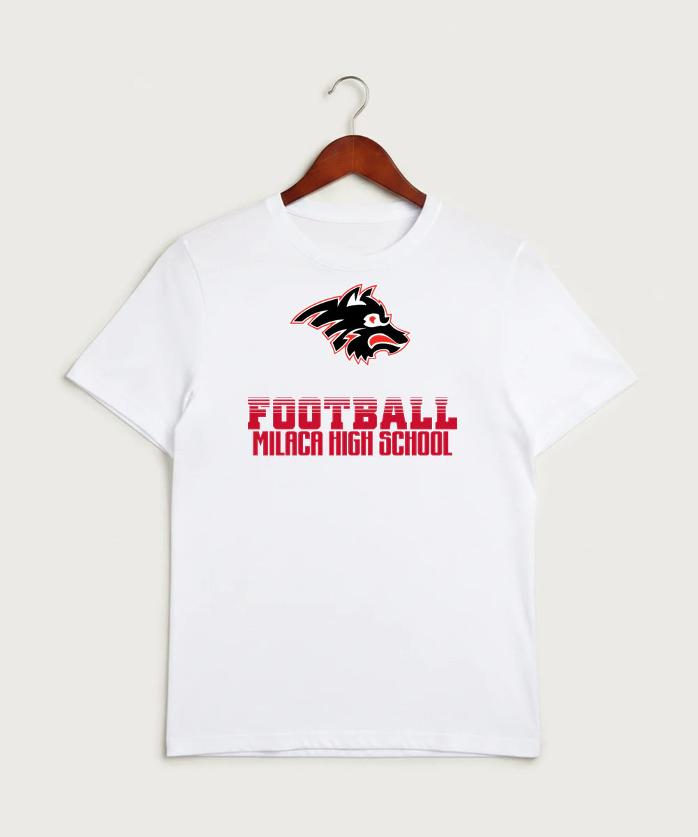Milaca High School Football (Boys) - White Sport-Tek PosiCharge Competitor Tee. ST350