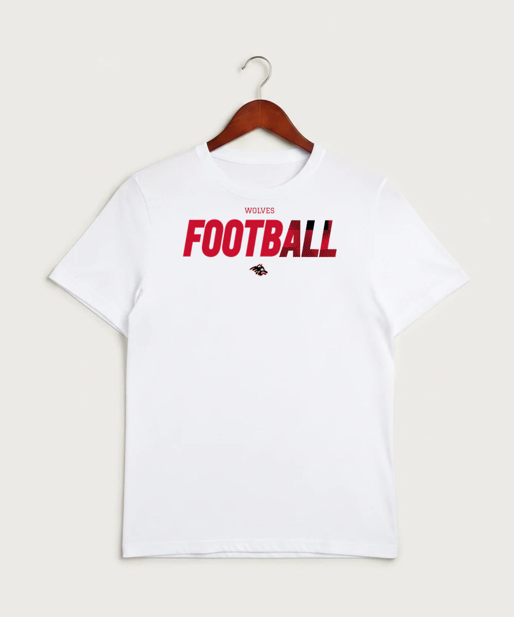 Milaca High School Football (Boys) - White Sport-Tek PosiCharge Competitor Tee. ST350