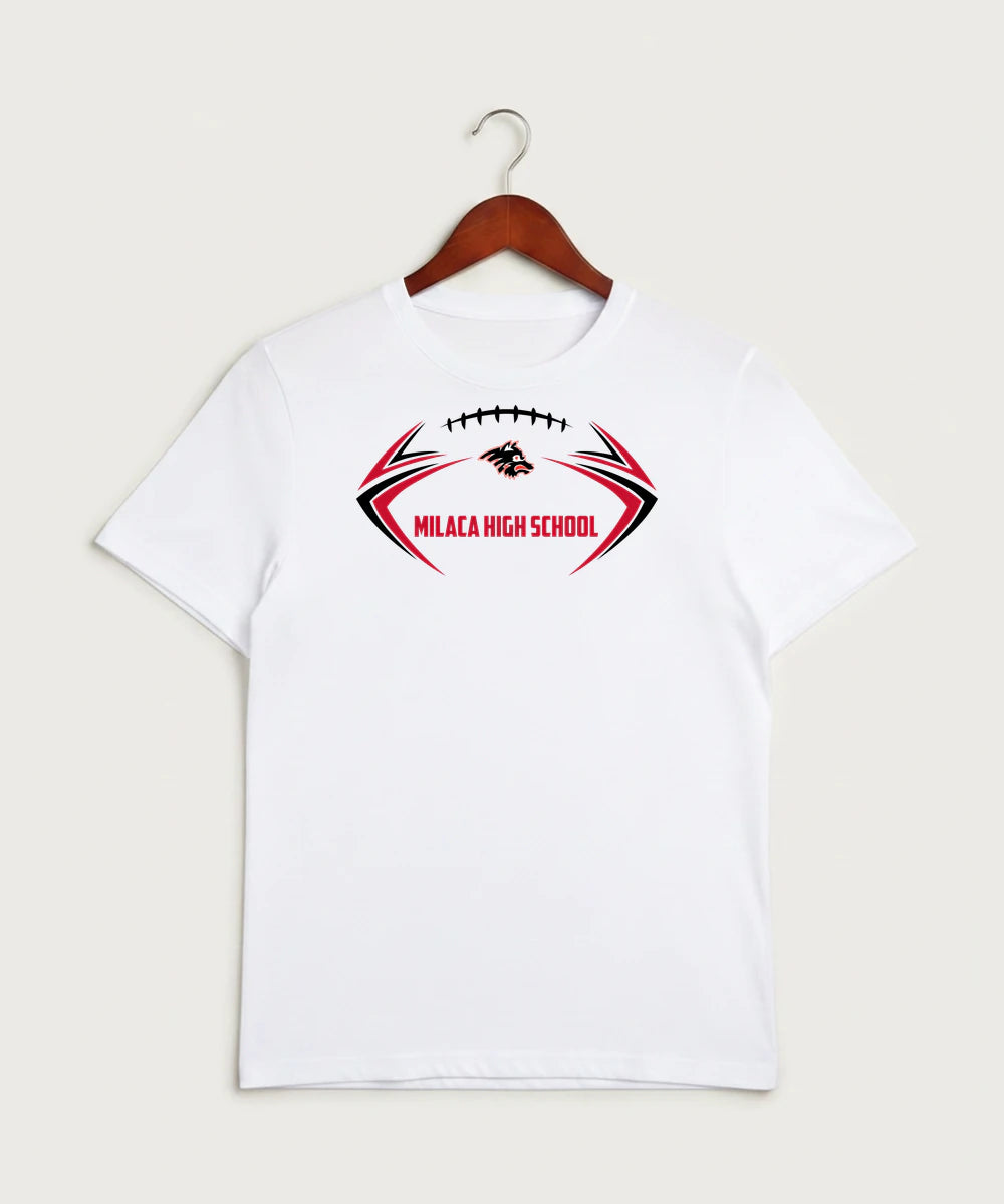 Milaca High School Football (Boys) - White Sport-Tek PosiCharge Competitor Tee. ST350