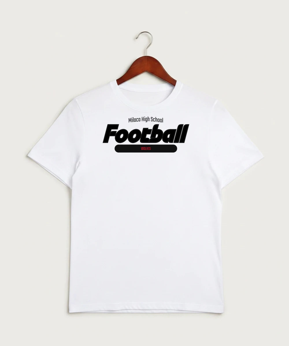 Milaca High School Football (Boys) - White Sport-Tek PosiCharge Competitor Tee. ST350