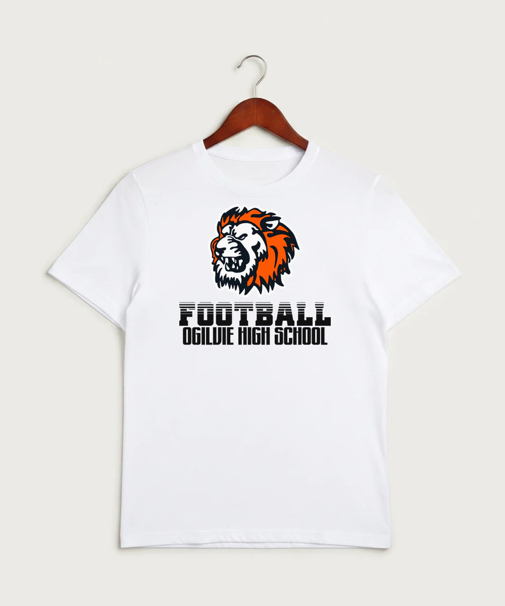 Ogilvie High School Football (Boys) - White Sport-Tek PosiCharge Competitor Tee. ST350