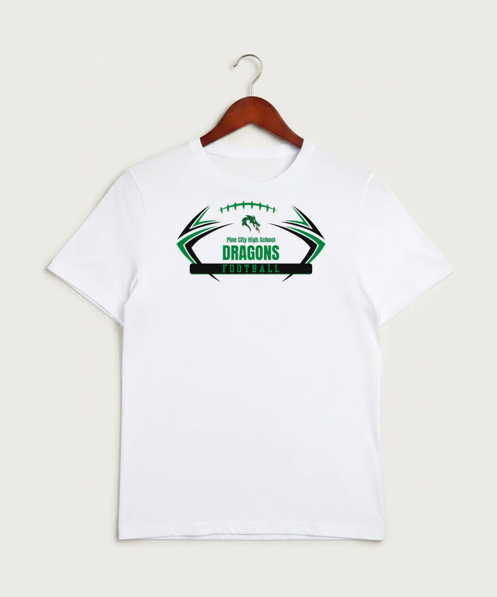 Pine City High School Football (Boys) - White Sport-Tek PosiCharge Competitor Tee. ST350