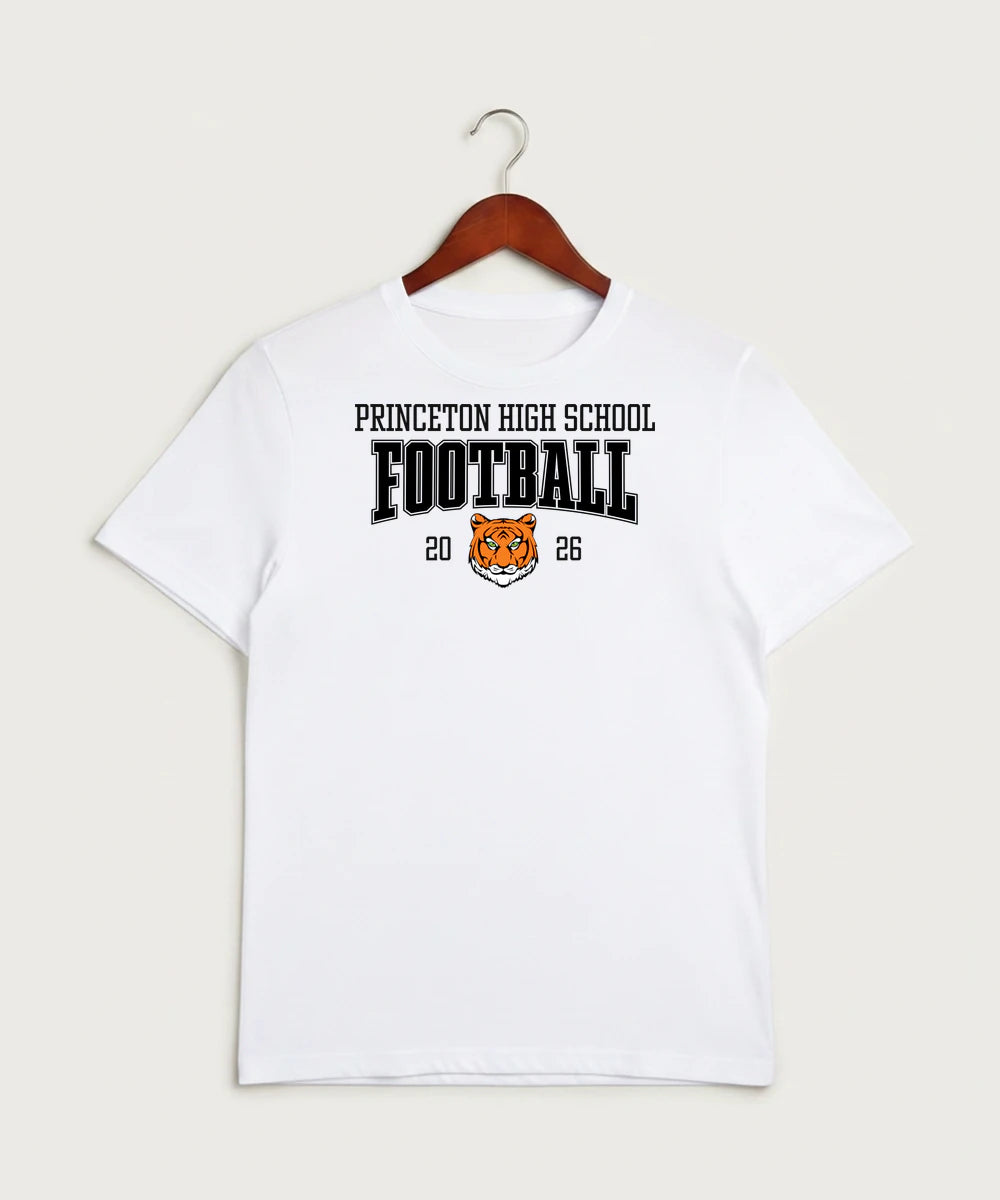 Princeton High School Football (Boys) - White Sport-Tek PosiCharge Competitor Tee. ST350