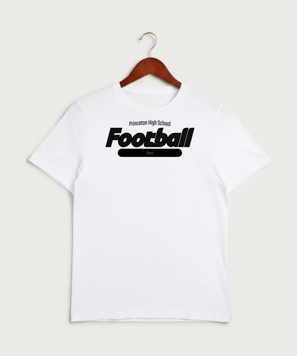 Princeton High School Football (Boys) - White Sport-Tek PosiCharge Competitor Tee. ST350