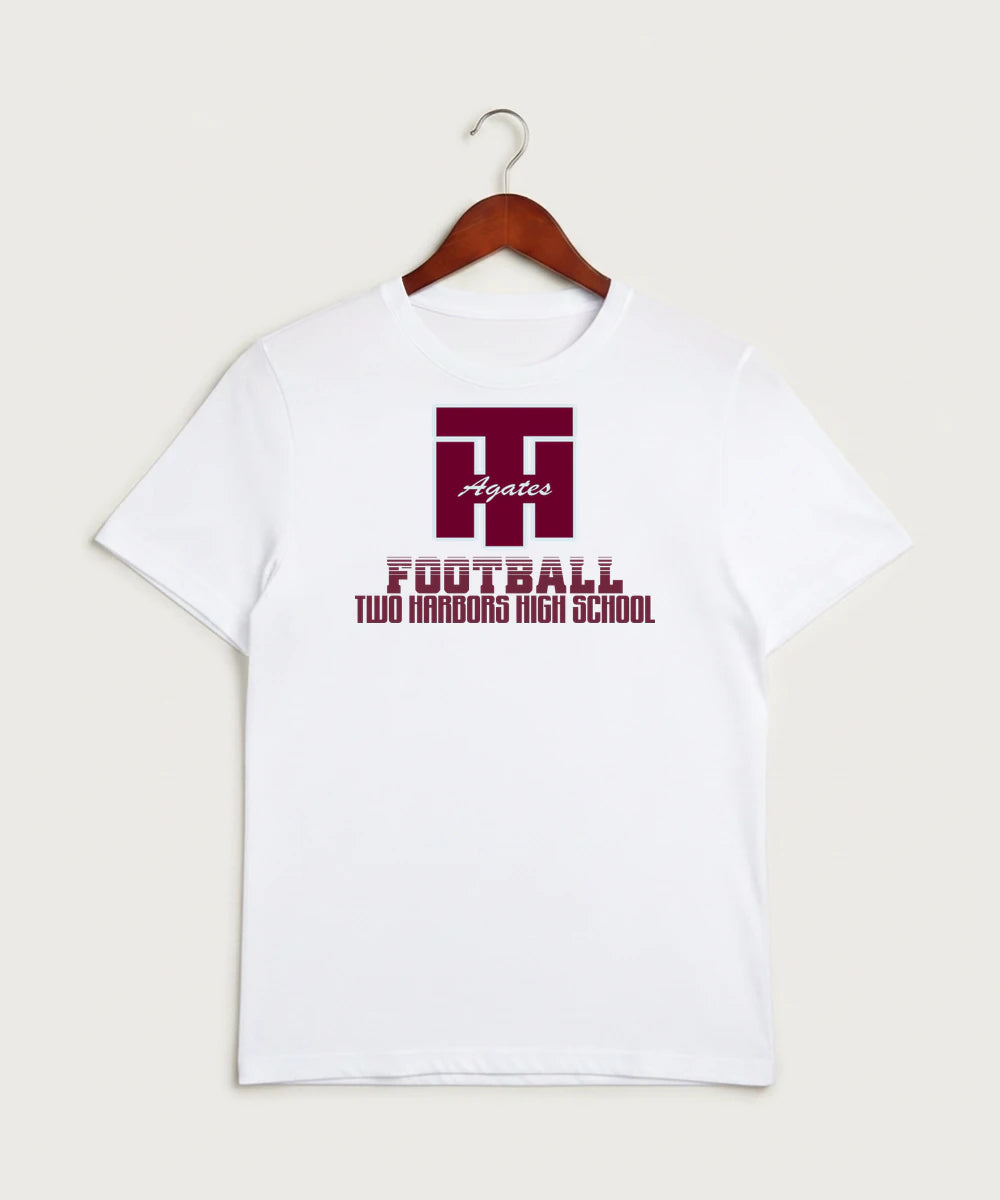 Two Harbors High School Football (Boys) - White Sport-Tek PosiCharge Competitor Tee. ST350