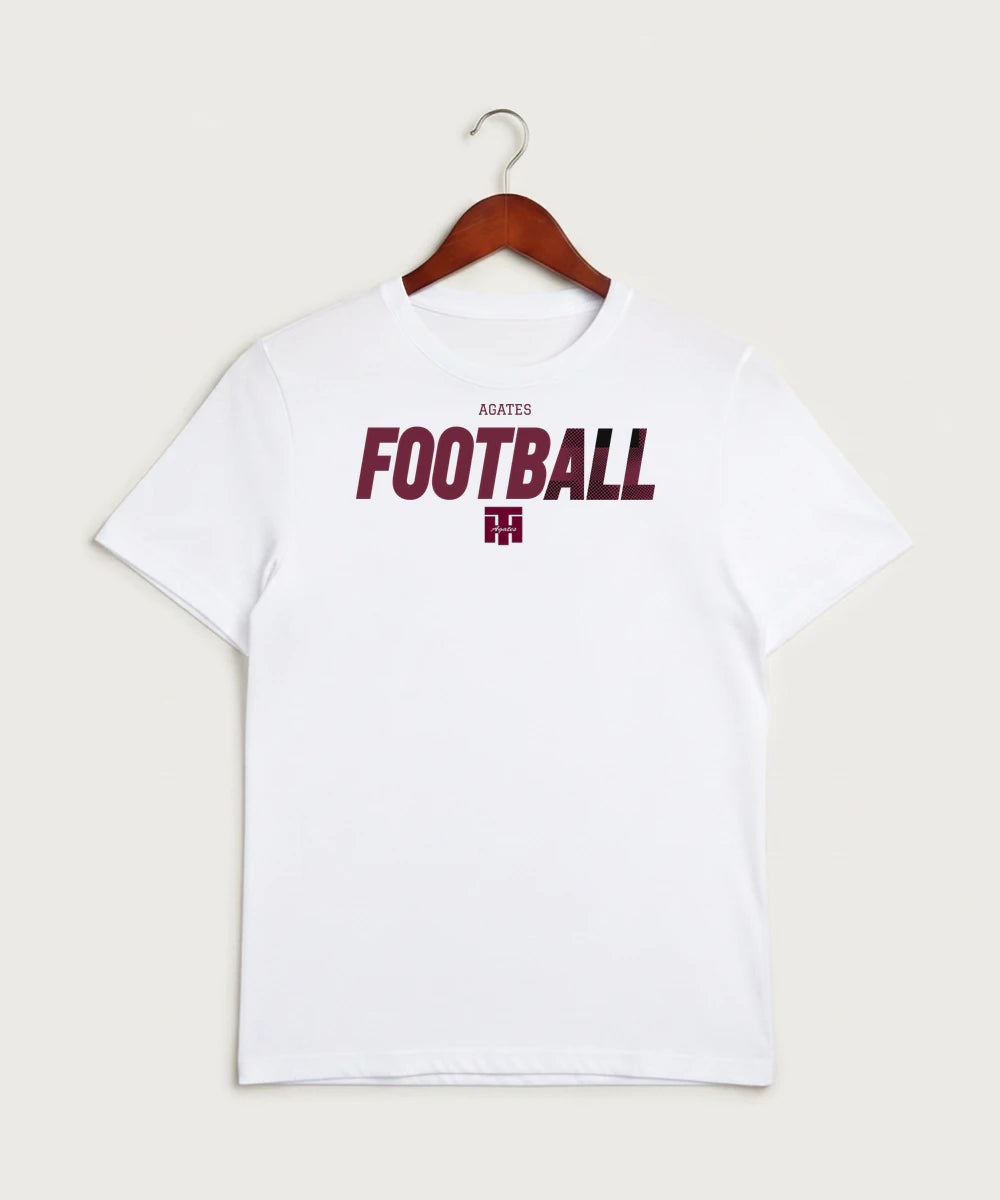 Two Harbors High School Football (Boys) - White Sport-Tek PosiCharge Competitor Tee. ST350