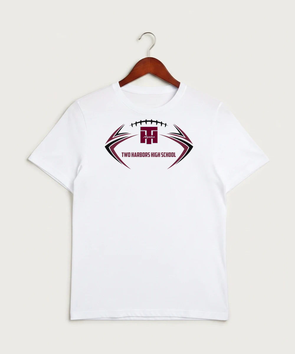 Two Harbors High School Football (Boys) - White Sport-Tek PosiCharge Competitor Tee. ST350